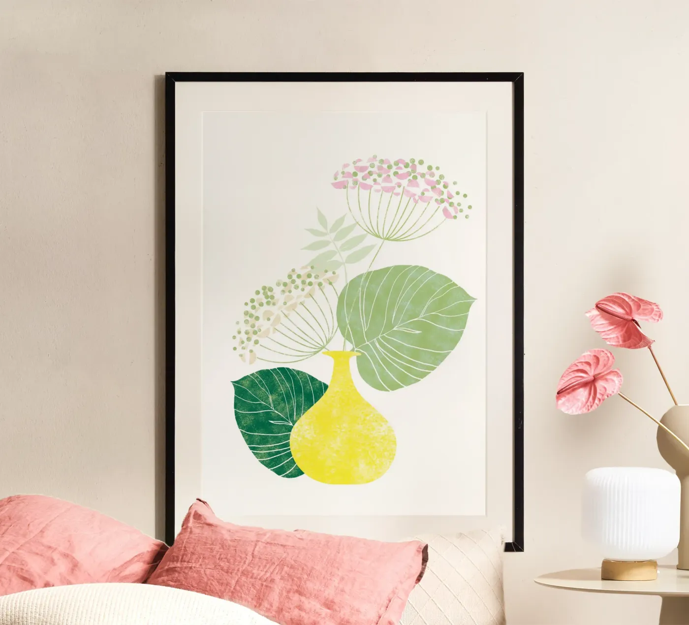 Pink Hydrangea poster by Catherine Aguilar