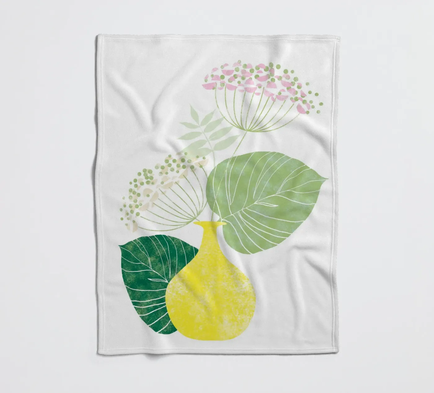 Pink Hydrangea coperta in pile da Catherine Aguilar