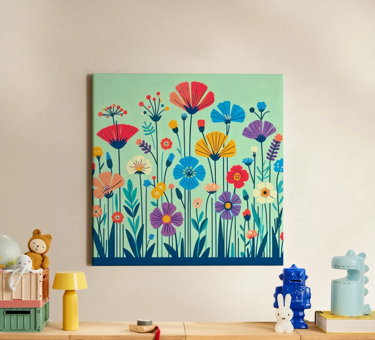 Meadow flowers canvas by Digital Naive