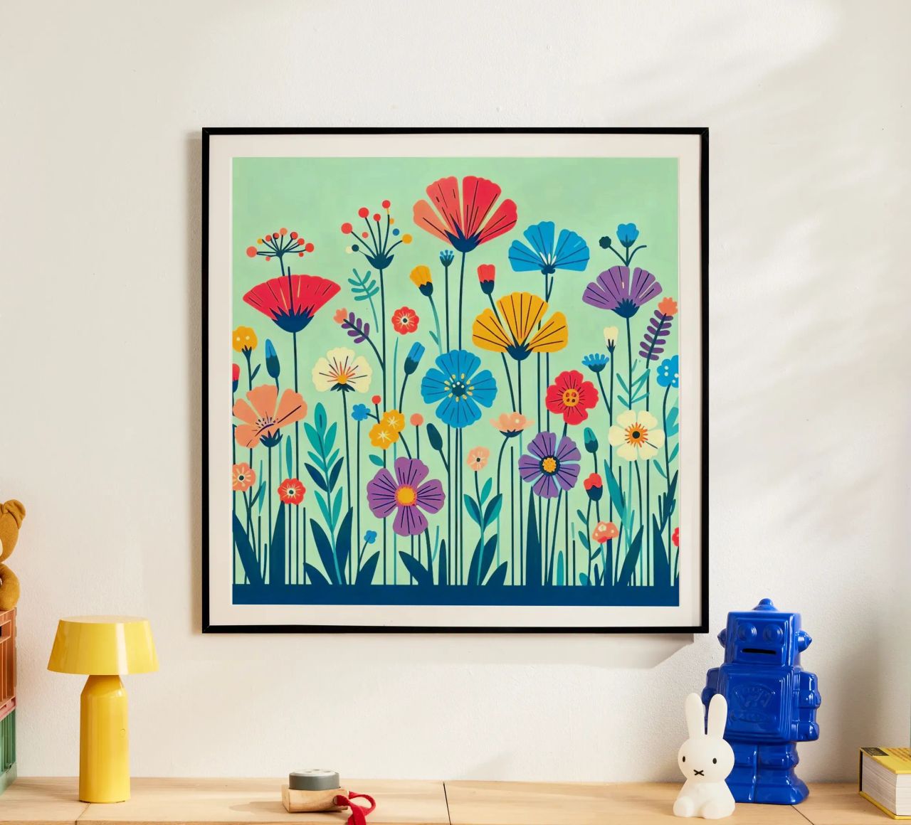 Flores del prado poster de Digital Naive