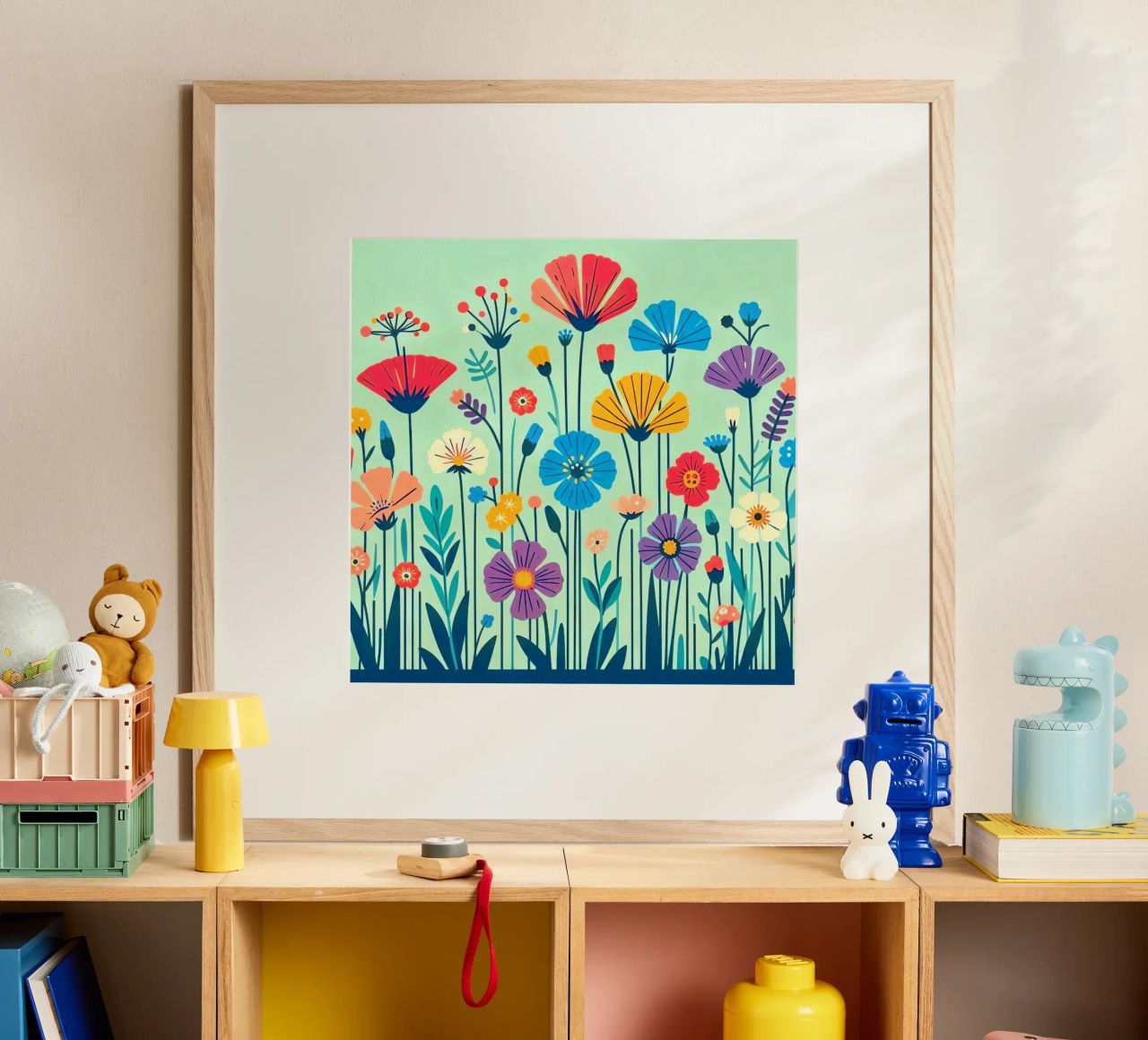 Flores del prado poster de Digital Naive