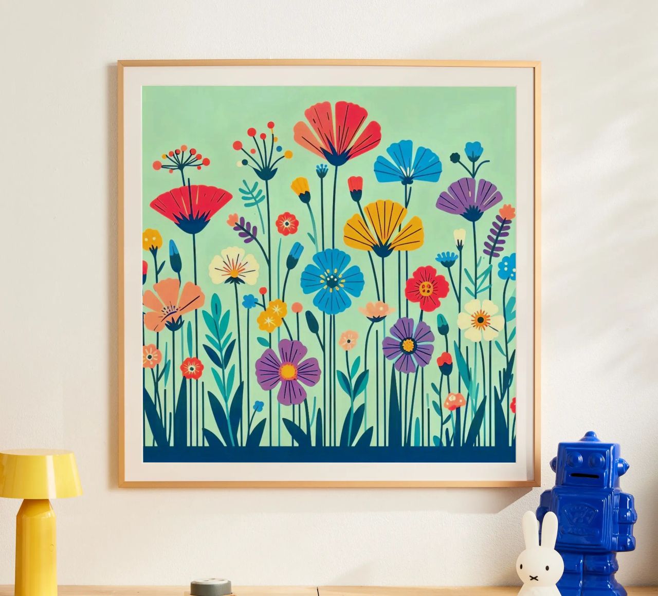 Flores del prado poster de Digital Naive