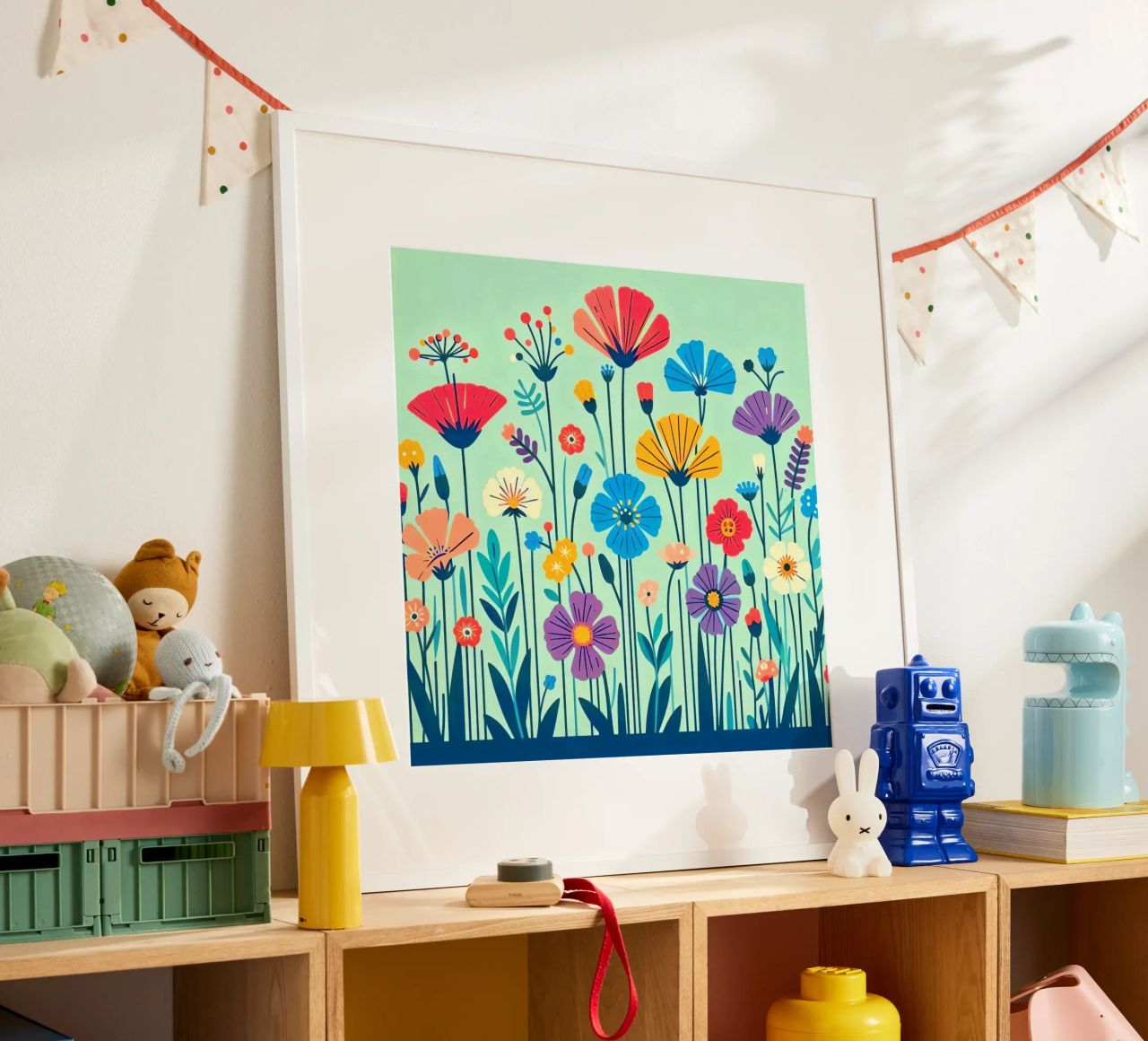 Flores del prado poster de Digital Naive