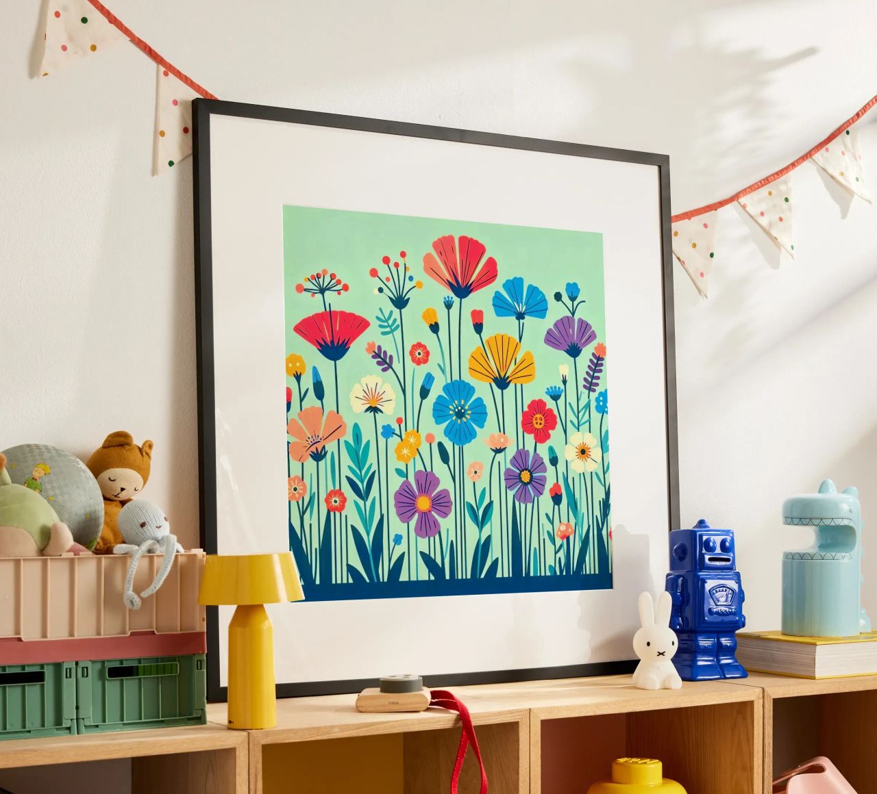 Flores del prado poster de Digital Naive