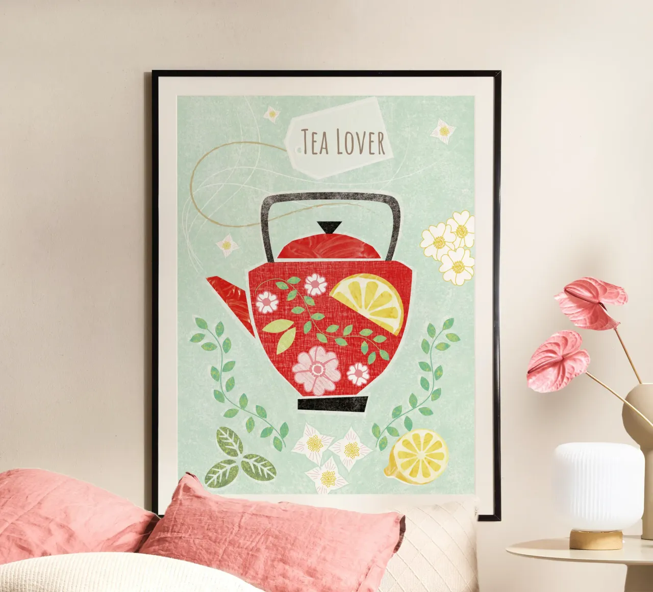 Herbal Goodness poster with plastic frame by Catherine Aguilar