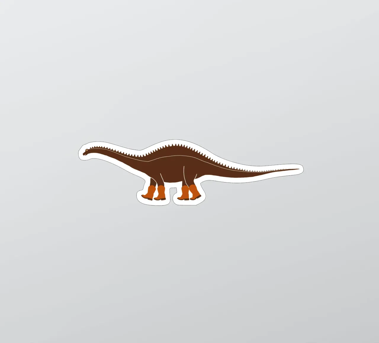 Reba the Cowgirl Rebbachisaurus Sticker von AnyoneCanYeehaw