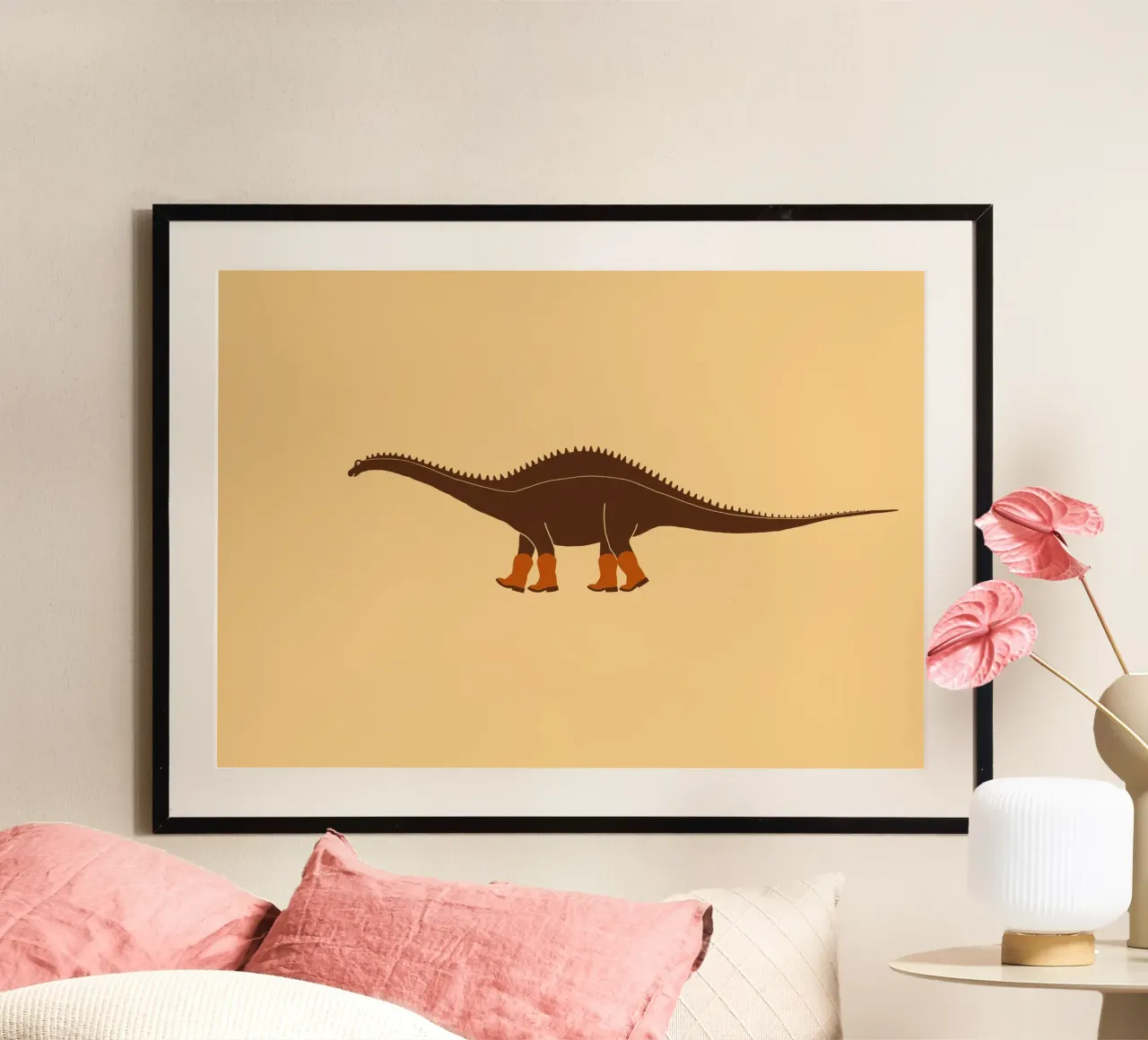Reba the Cowgirl Rebbachisaurus hahnemühle by AnyoneCanYeehaw