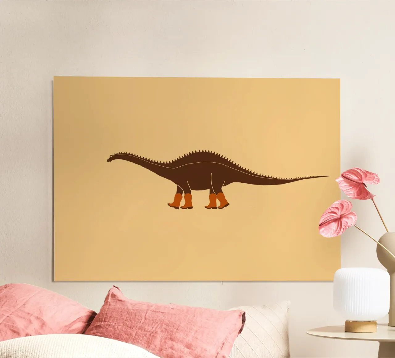 Reba the Cowgirl Rebbachisaurus hahnemühle by AnyoneCanYeehaw