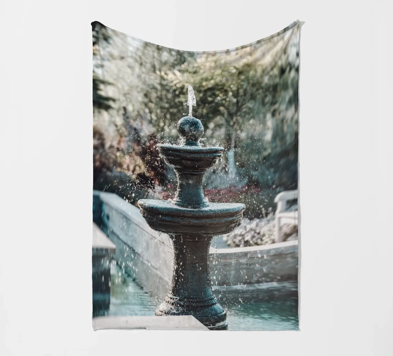Fontana Oasi di relax coperta in pile da Carinaprint