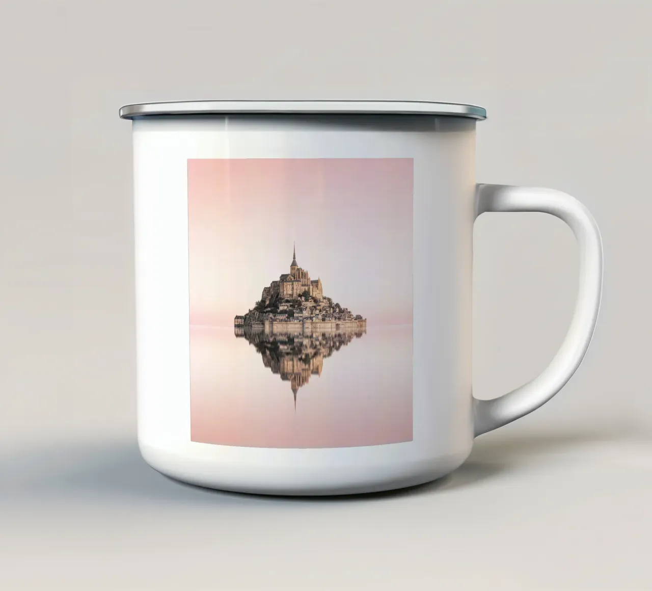 Mont Saint Michel - Francia tazza in smalto da Håggard Photography | Ronny Behnert