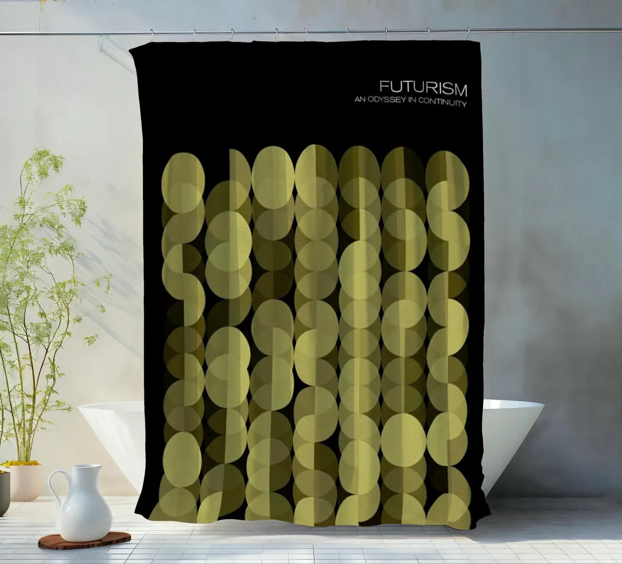 Futurism 3 shower curtain by Excites