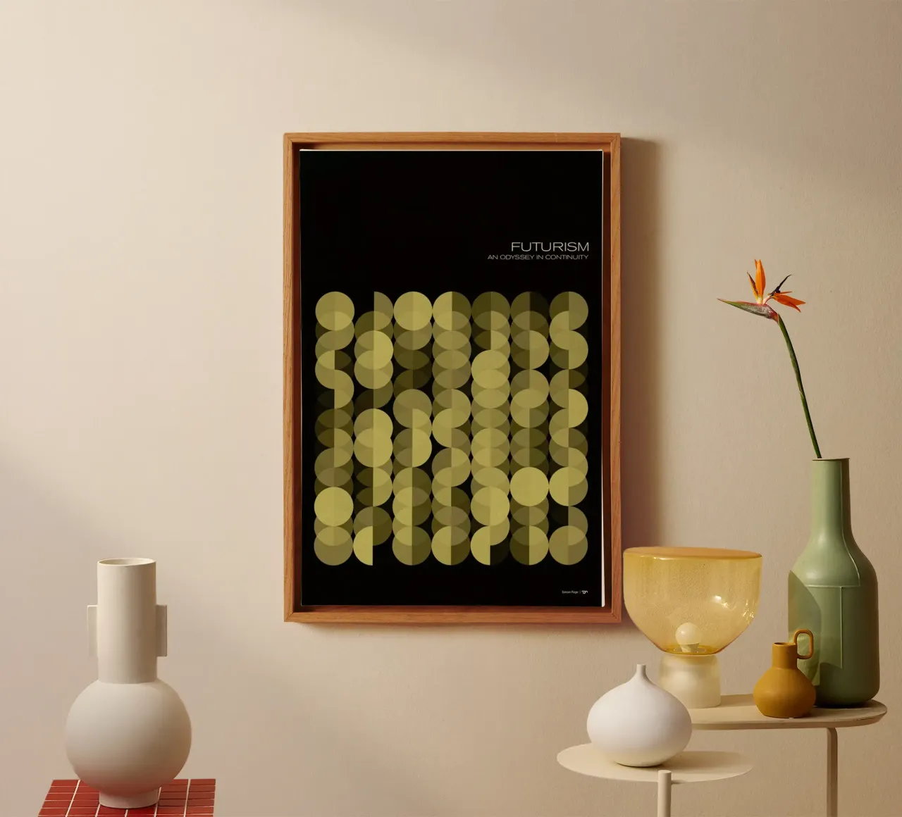 Futurism 3 tela con Cornice a cassetta da Excites