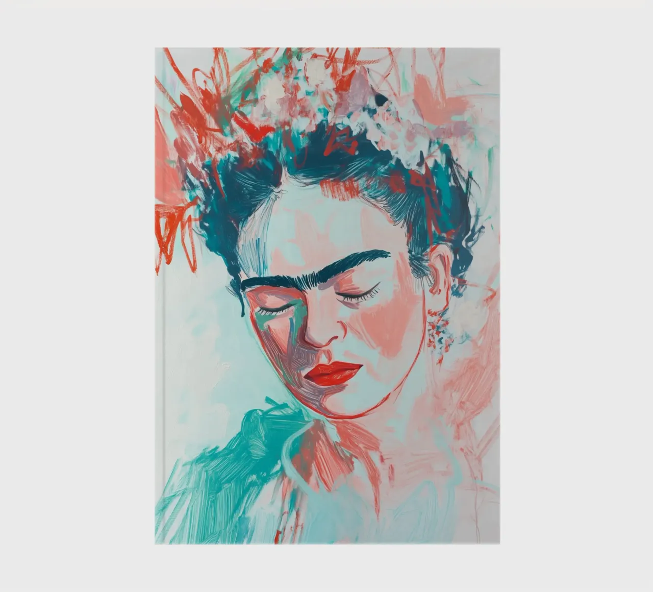Frida Silent beauty notebook by Carinaprint