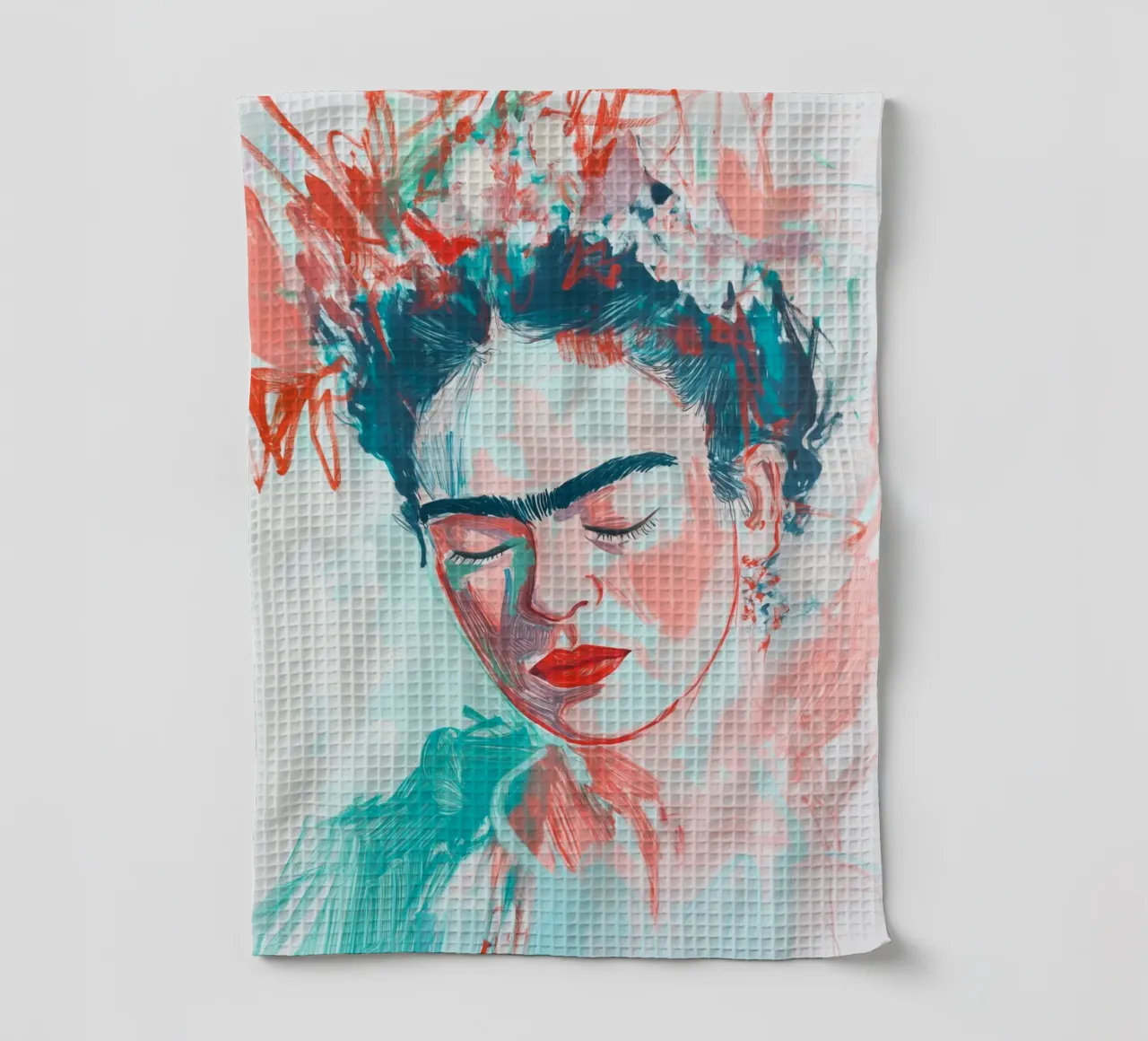 Frida Bellezza silenziosa canovaccio da cucina da Carinaprint