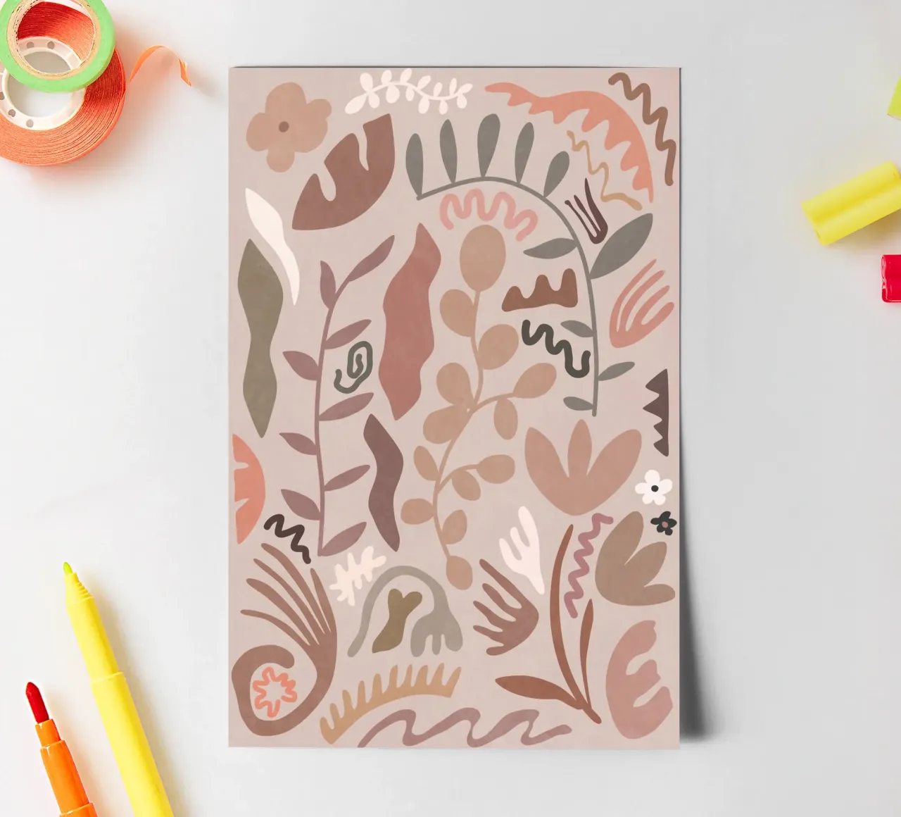 Blush Flora III sticker sheet by amini54