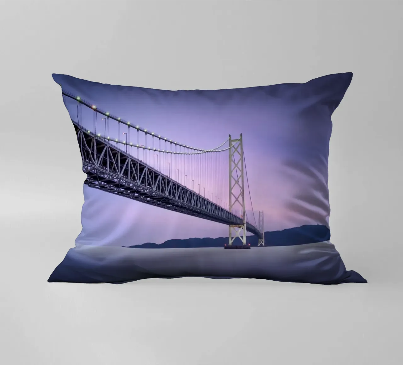 Ponte Akashi-Kaikyō - Giappone cuscino da Håggard Photography | Ronny Behnert