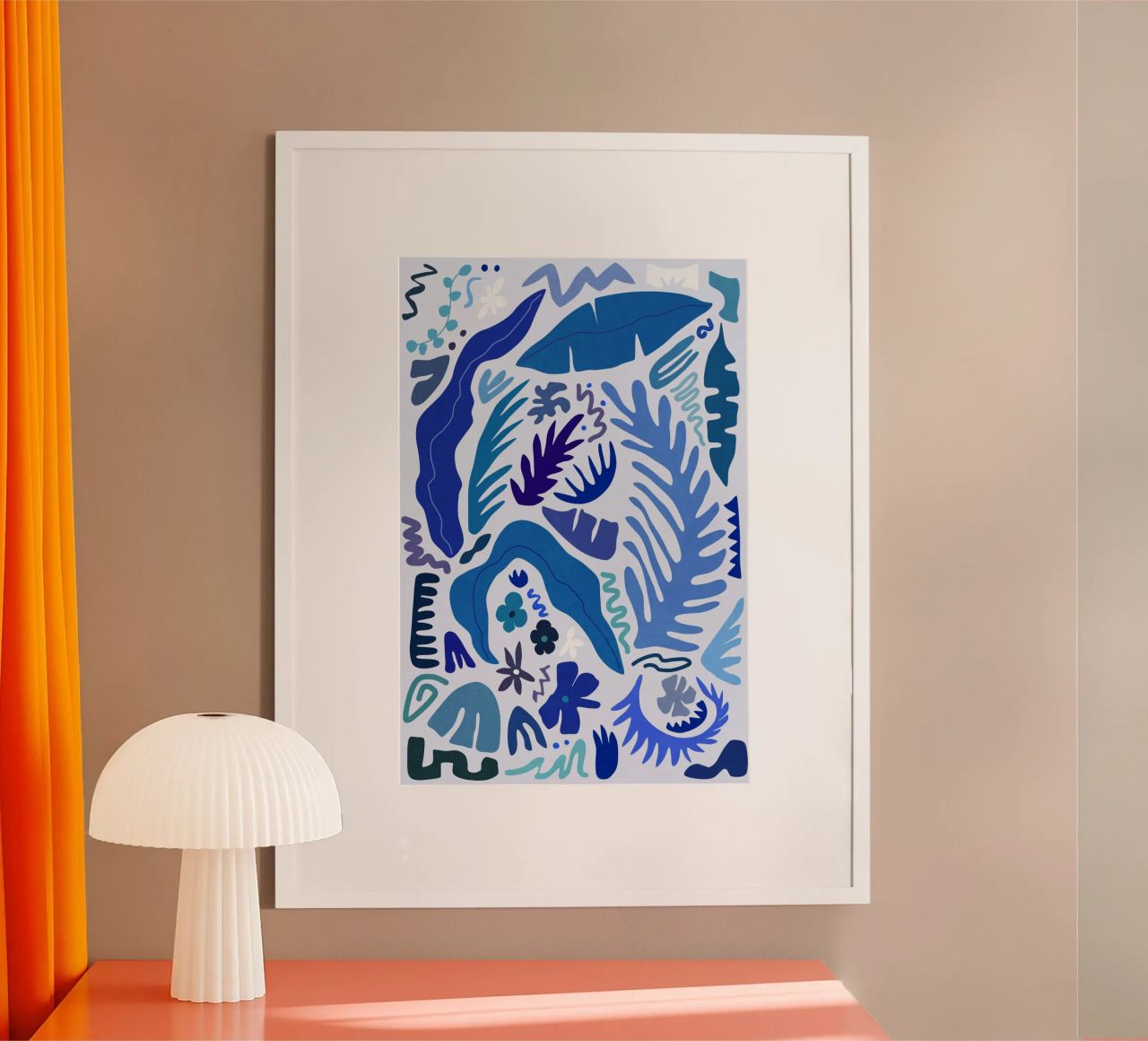 Blue Garden poster by amini54