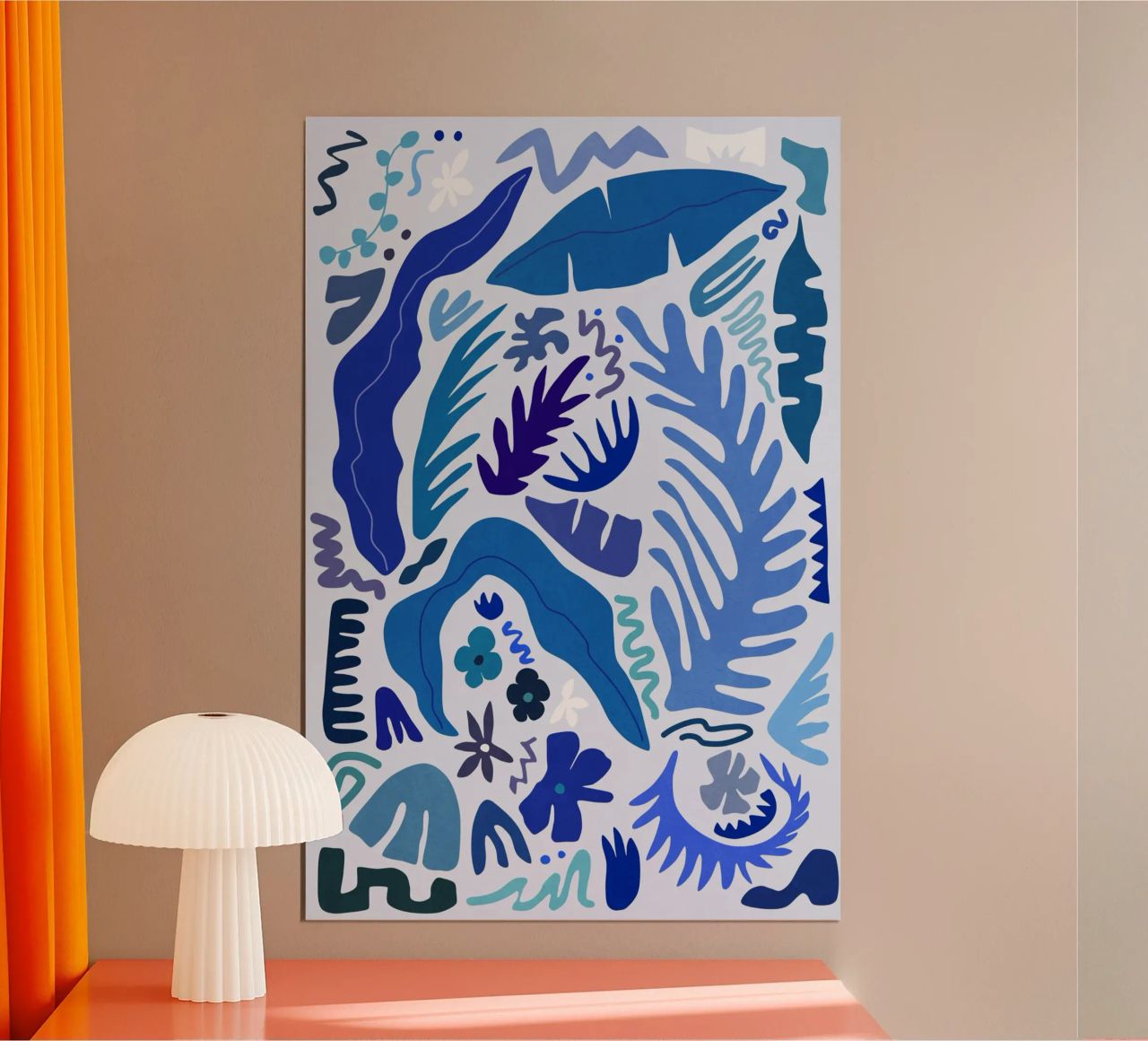 Blue Garden poster by amini54