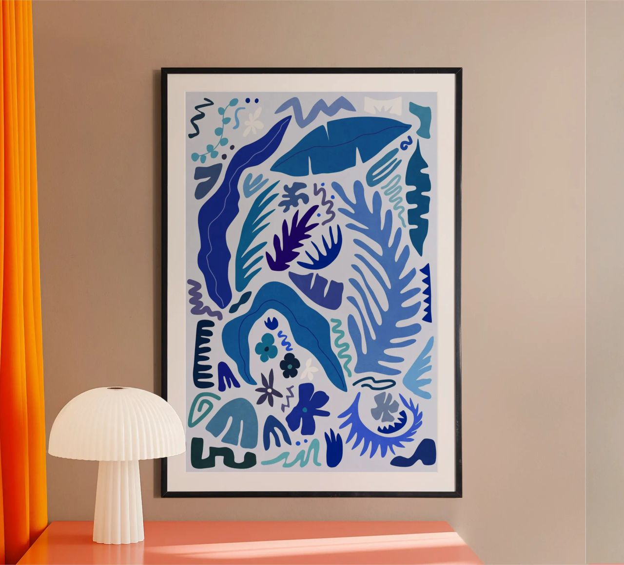 Blue Garden poster by amini54