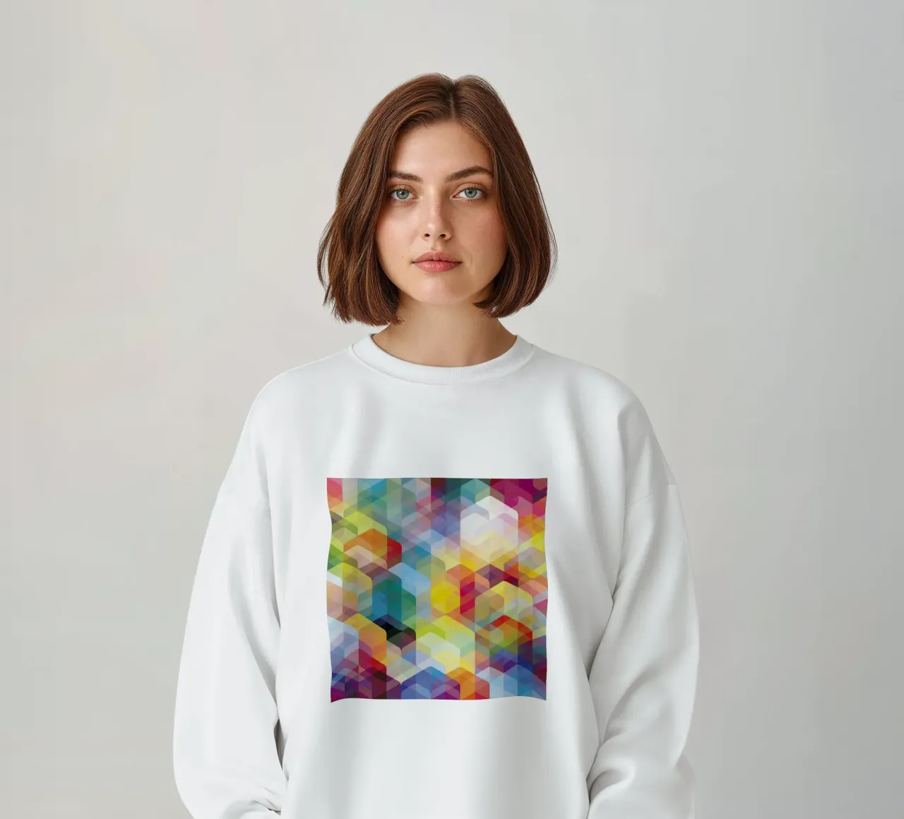 Cuben Curved #2 sweatshirt van Excites