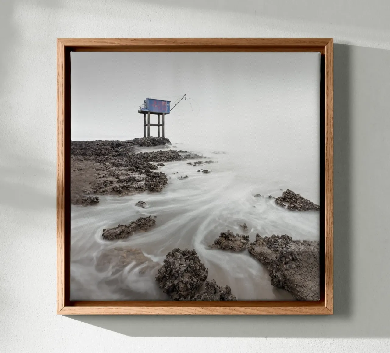 Cabane abandonnée II - Frankrijk canvas met Baklijst van Håggard Photography | Ronny Behnert