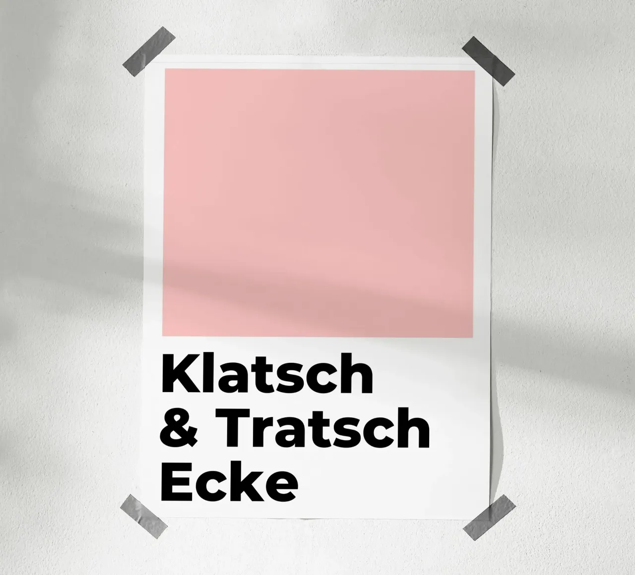 Klatsch & Tratsch Ecke poster by BAINAI