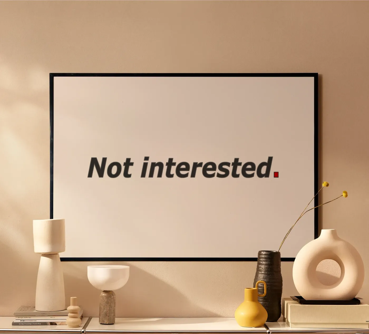 Pas intéressé poster de amini54