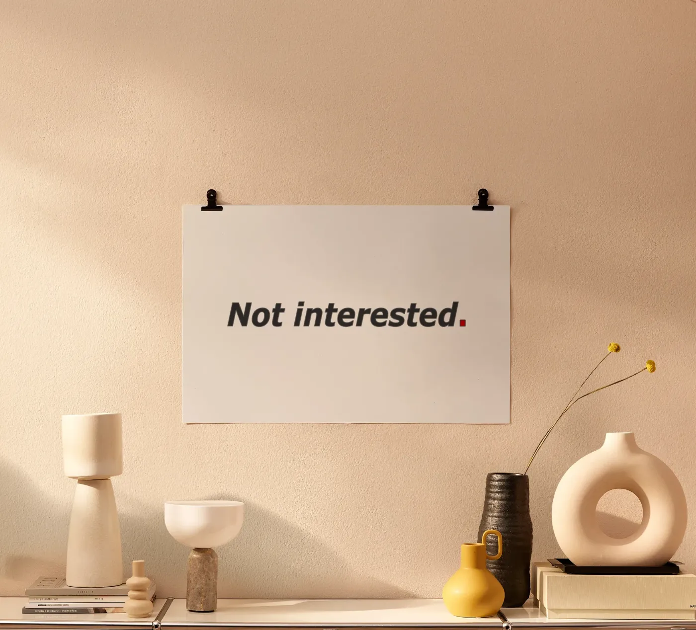 Pas intéressé poster de amini54