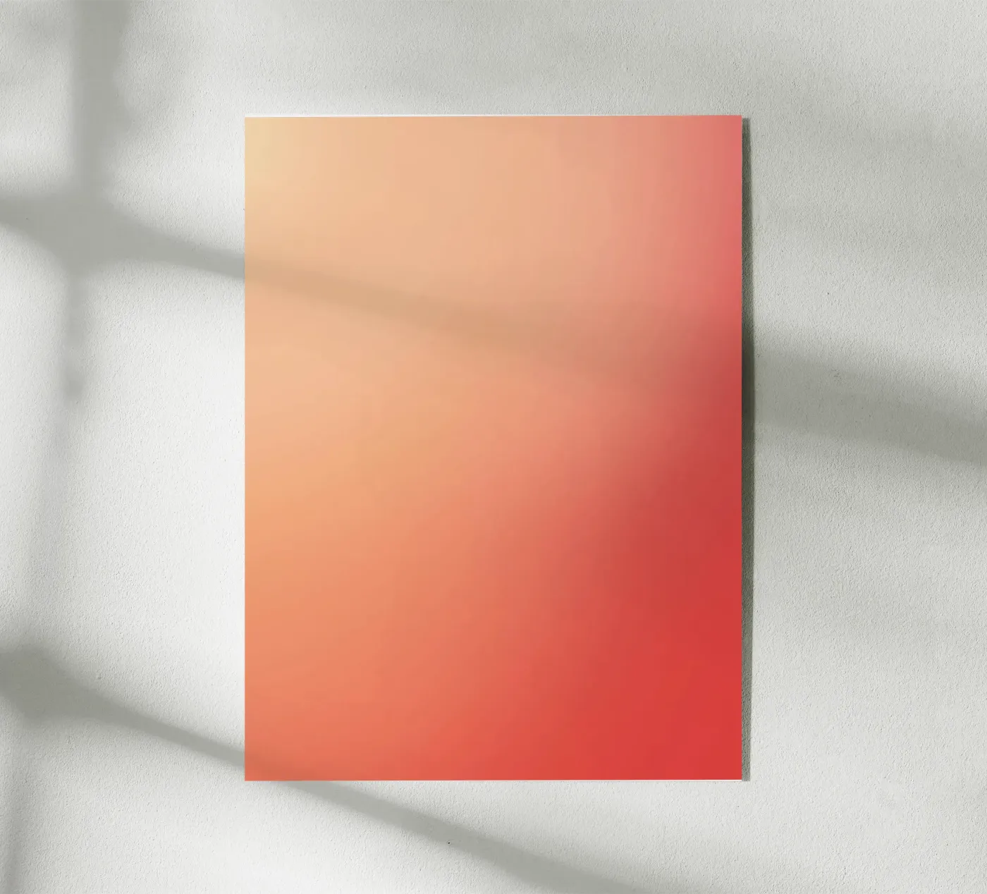 Peach orange gradient plexiglass da PETER