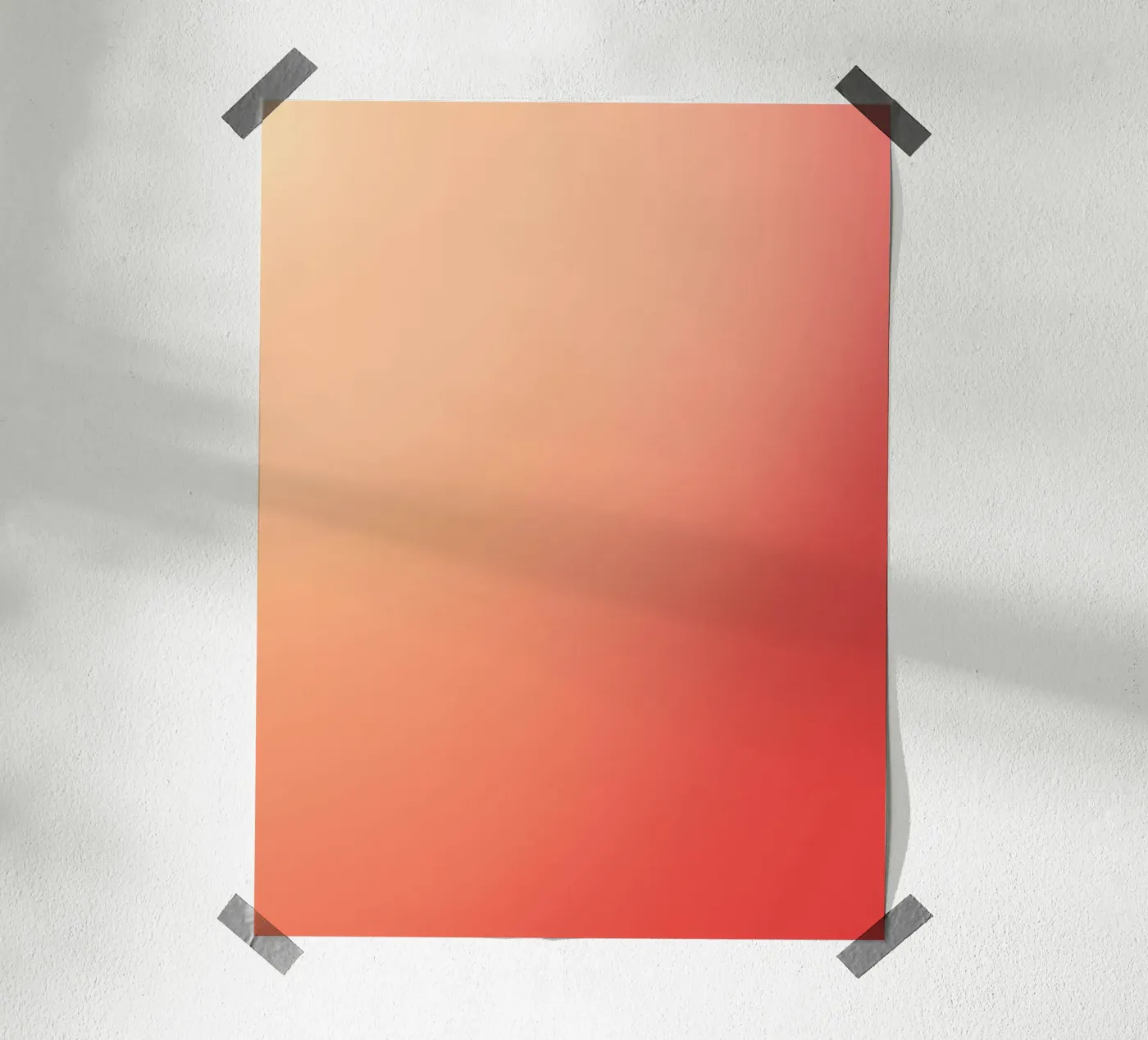 Peach orange gradient poster da PETER