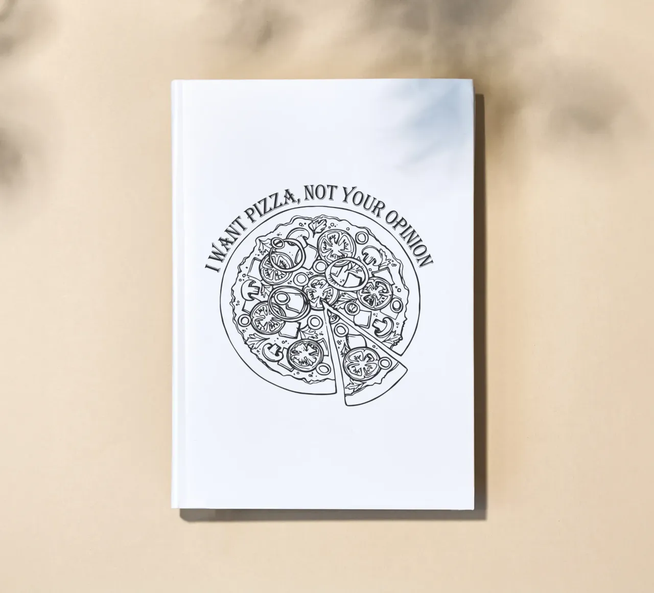 Want Pizza, Not Opinion notebook by amini54