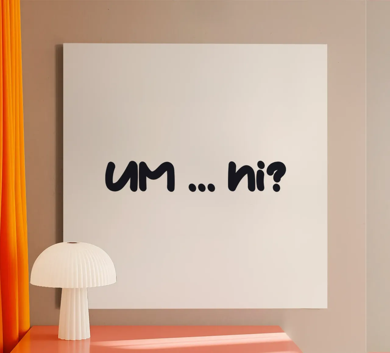 Ehm... ciao? tela con Cornice a cassetta da amini54