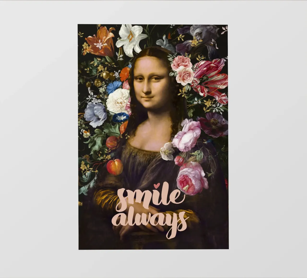 Sorridi sempre, Monna Lisa telo in pvc da amini54