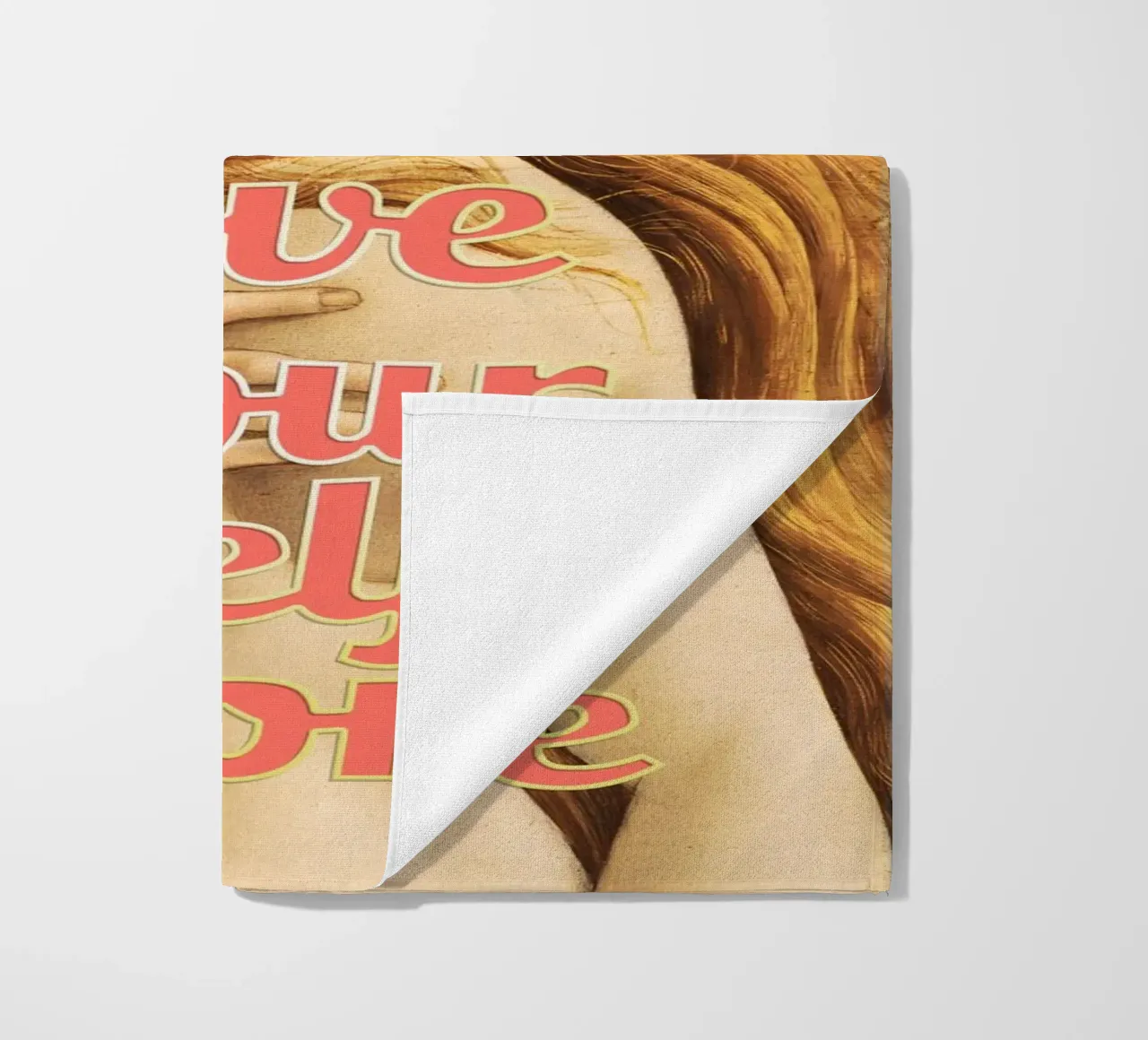Love YourSelf More, Venus beach towel by amini54