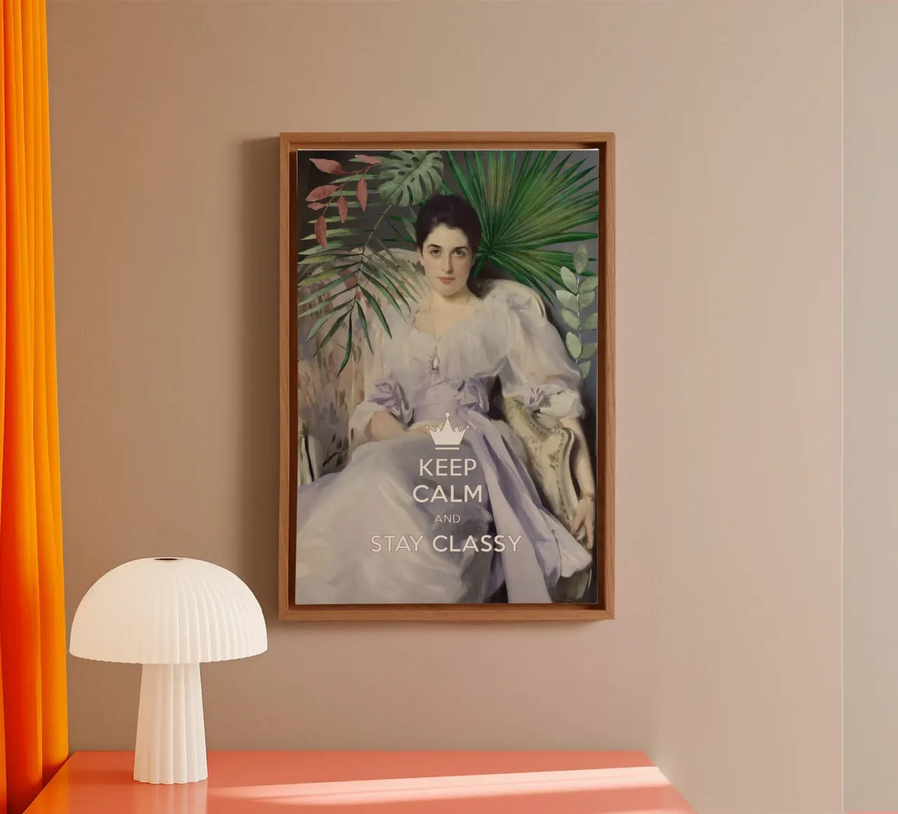 Gardez votre calme et restez classe, Lady Agnew toile avec Caisse américaine de amini54