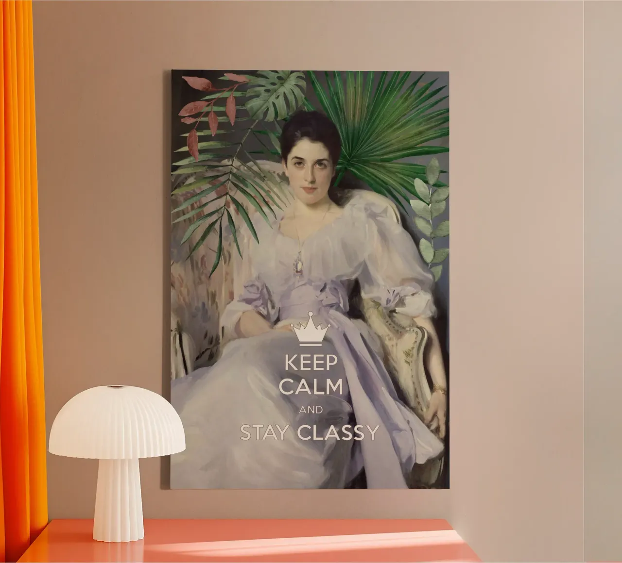 Gardez votre calme et restez classe, Lady Agnew toile avec Caisse américaine de amini54
