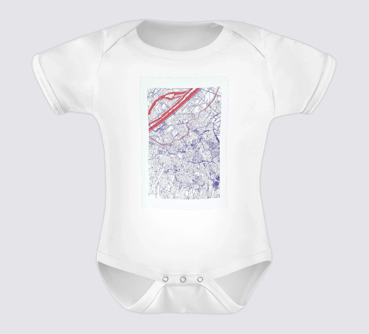 Vienna Kurzarm Babybody von Mattygug