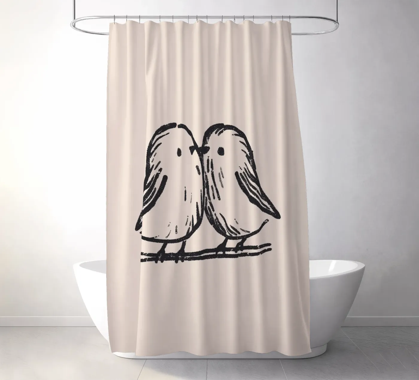 Tiny Birds Duschvorhang von treechild