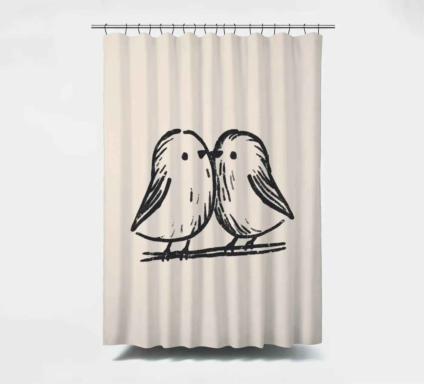 Tiny Birds Duschvorhang von treechild