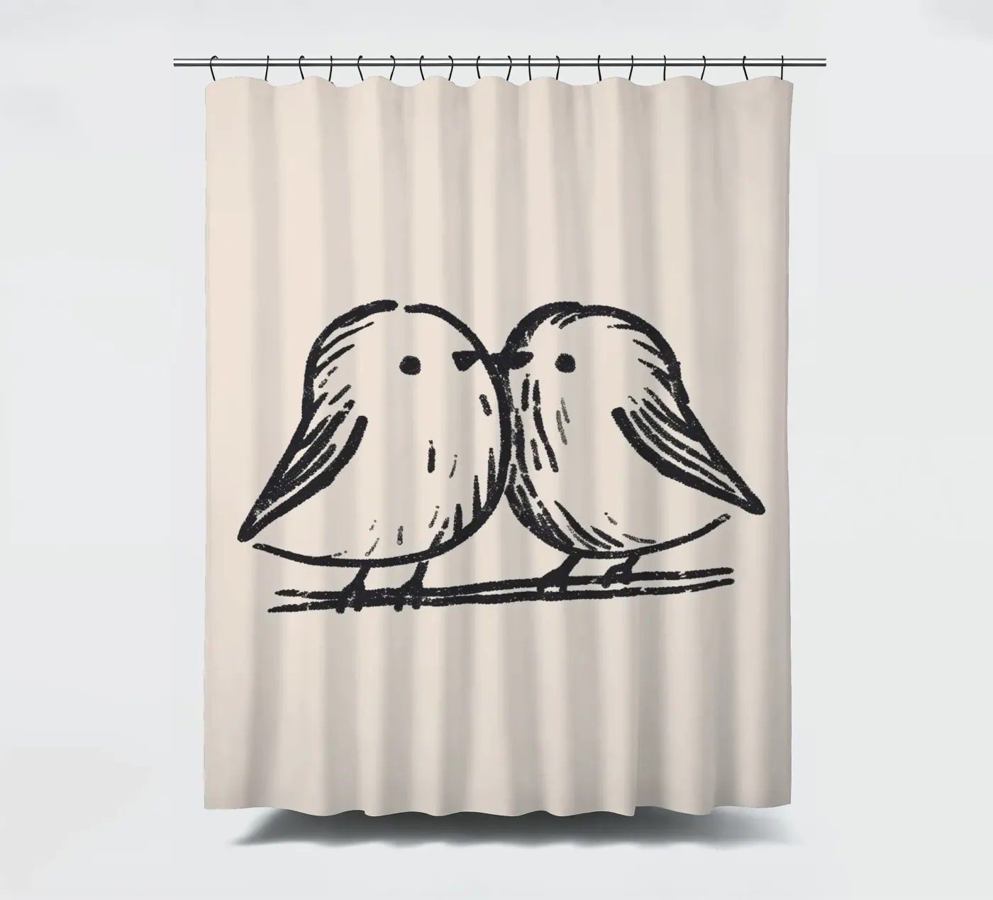 Tiny Birds Duschvorhang von treechild