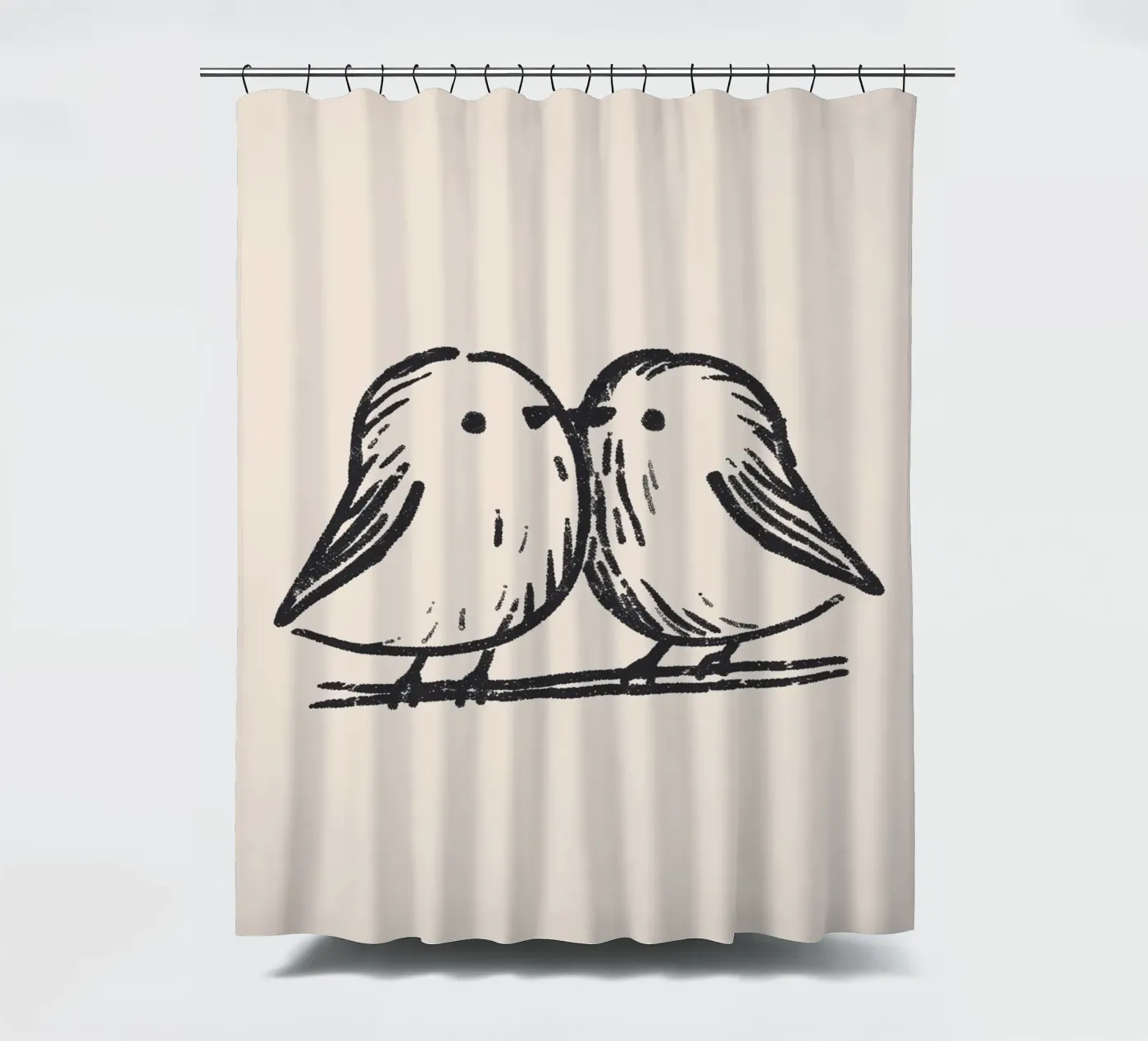 Tiny Birds Duschvorhang von treechild