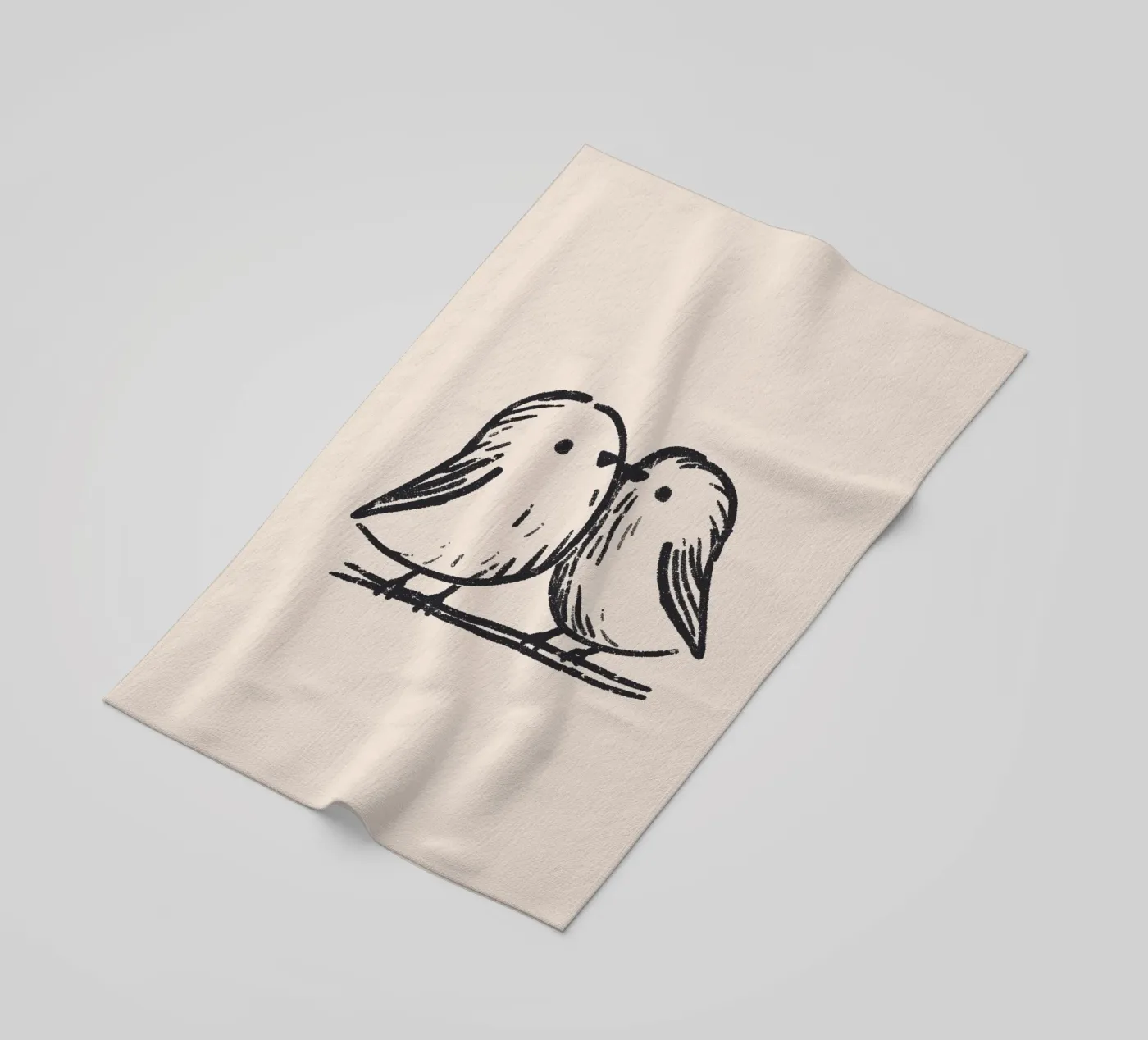 Tiny Birds strandhanddoek van treechild
