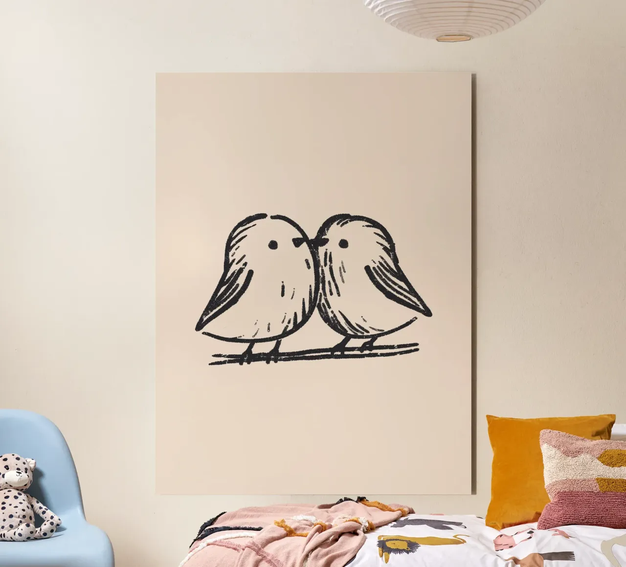 Tiny Birds alluminio dibond da treechild