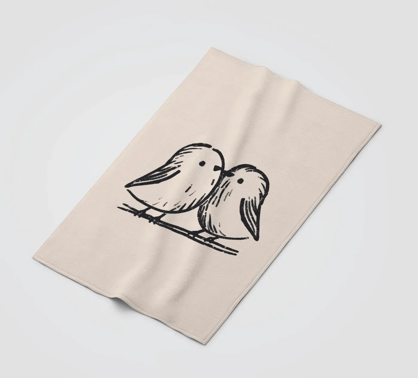 Tiny Birds Fleecedecke von treechild