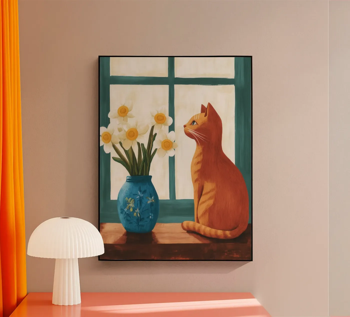 Cat by the Window plexiglass da Ciao Bella