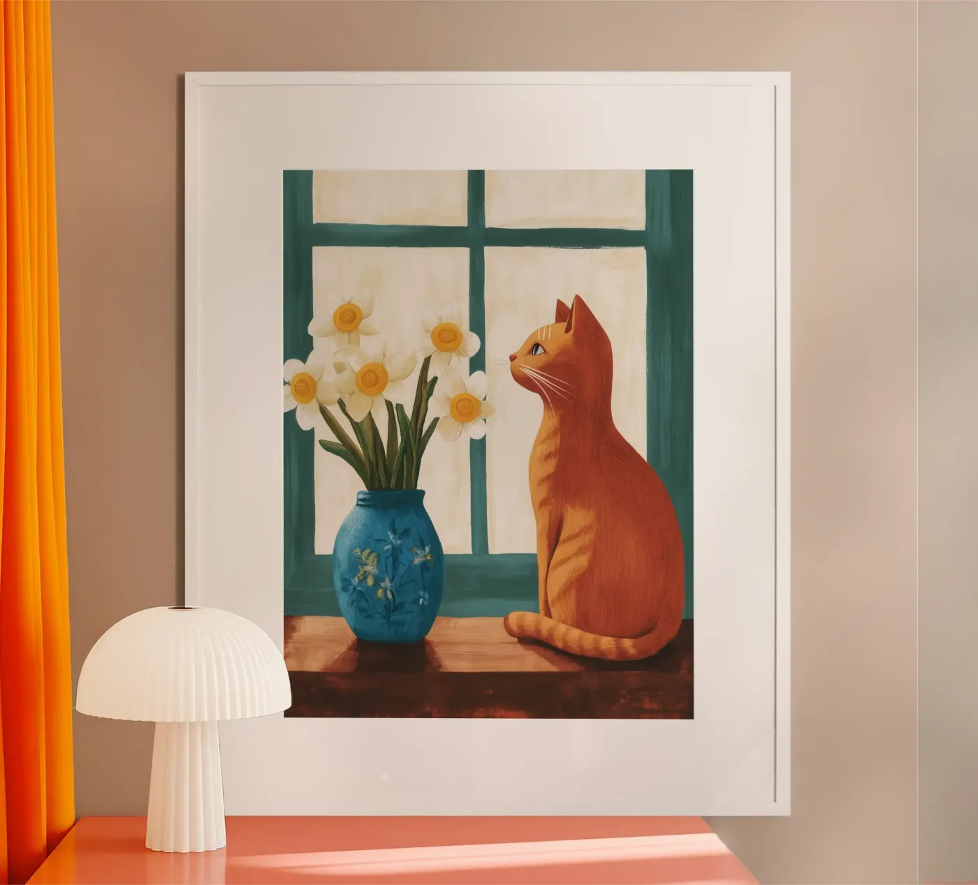 Cat by the Window poster da Ciao Bella
