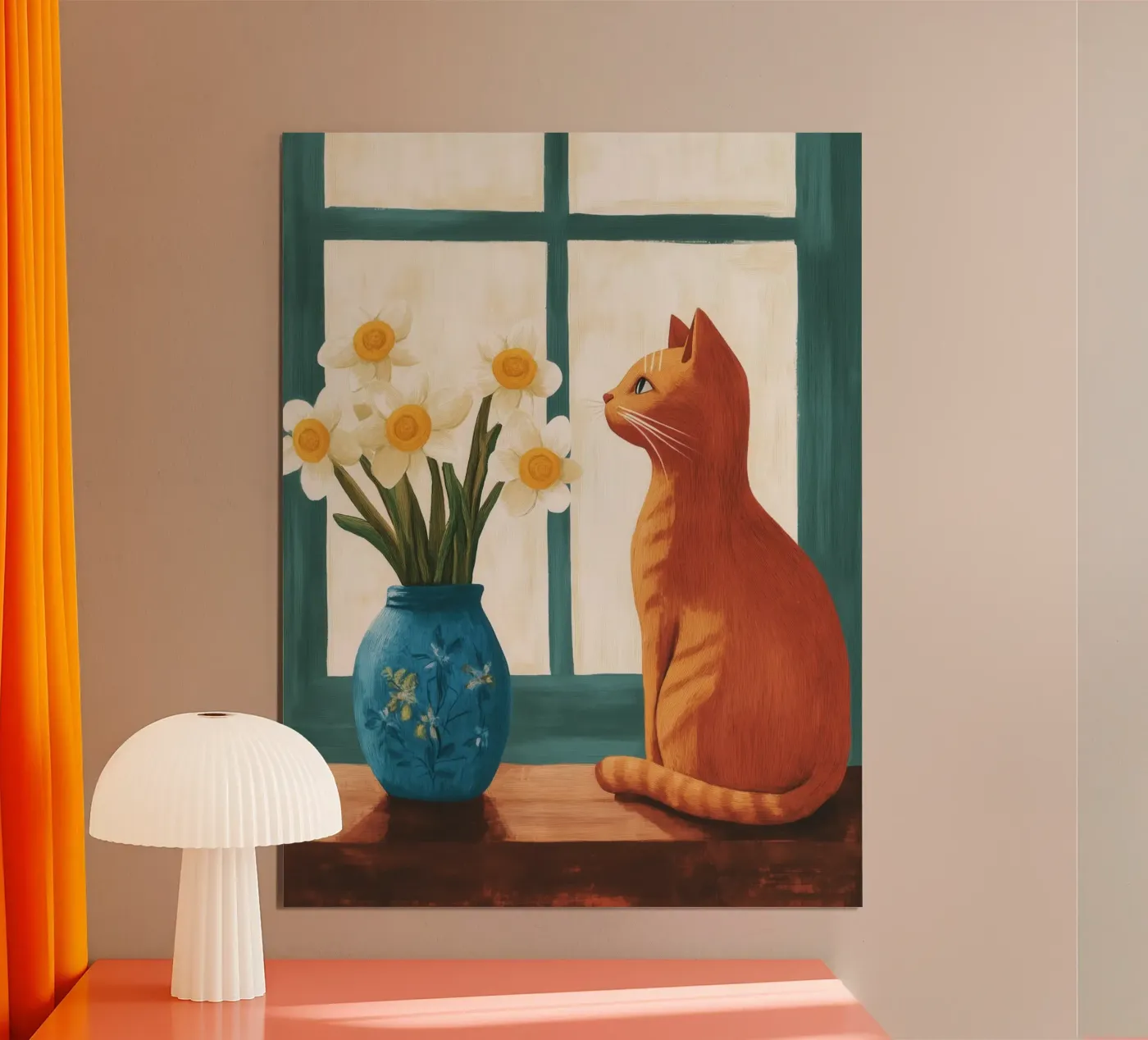 Cat by the Window poster da Ciao Bella