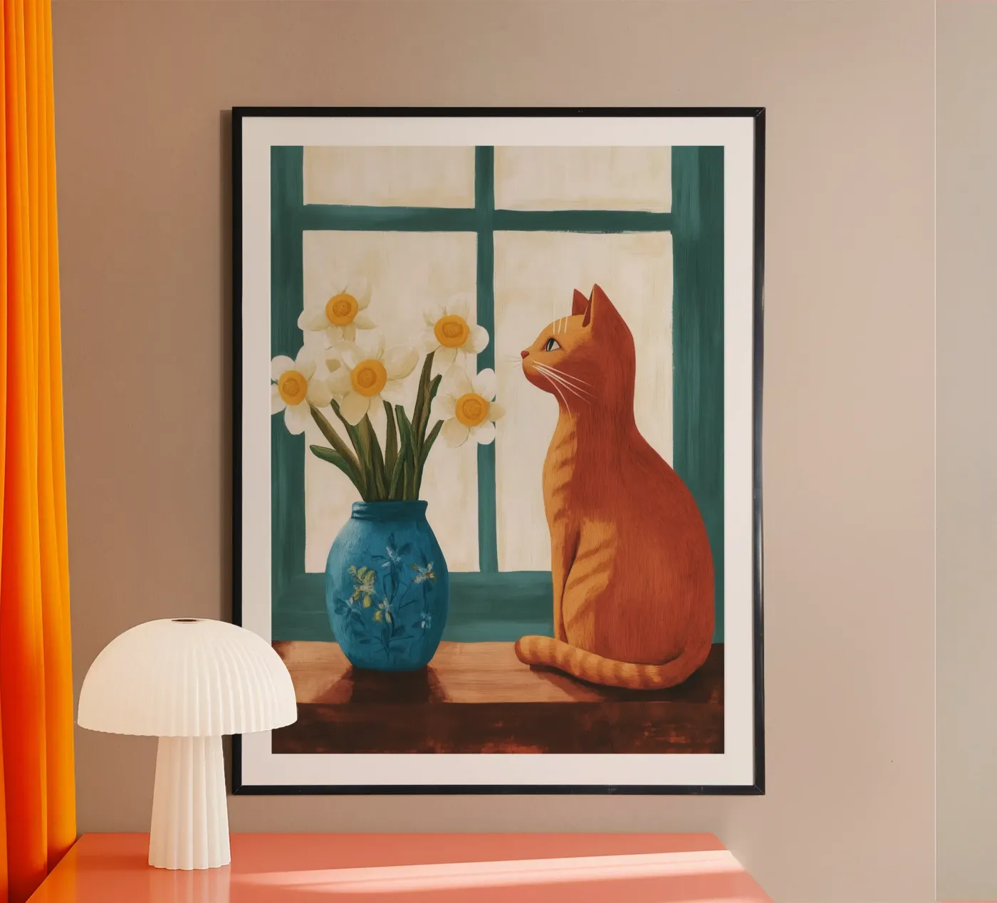 Cat by the Window poster da Ciao Bella