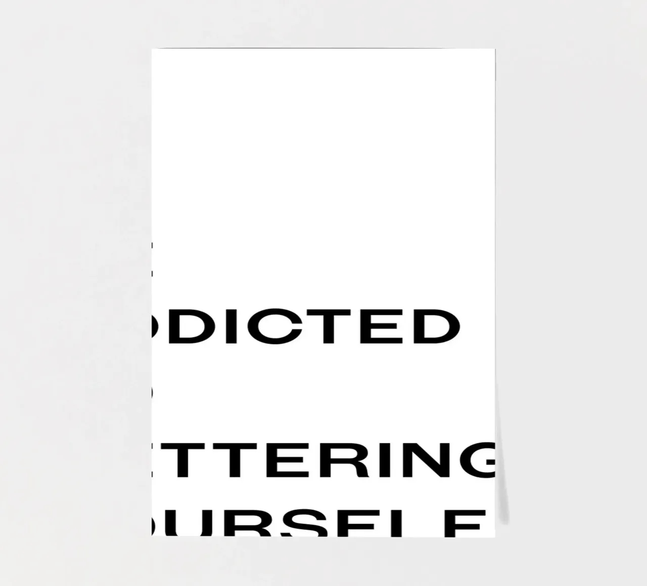 Sei süchtig danach, dich zu verbessern Zitat Stickerbogen von Paigaam Studio