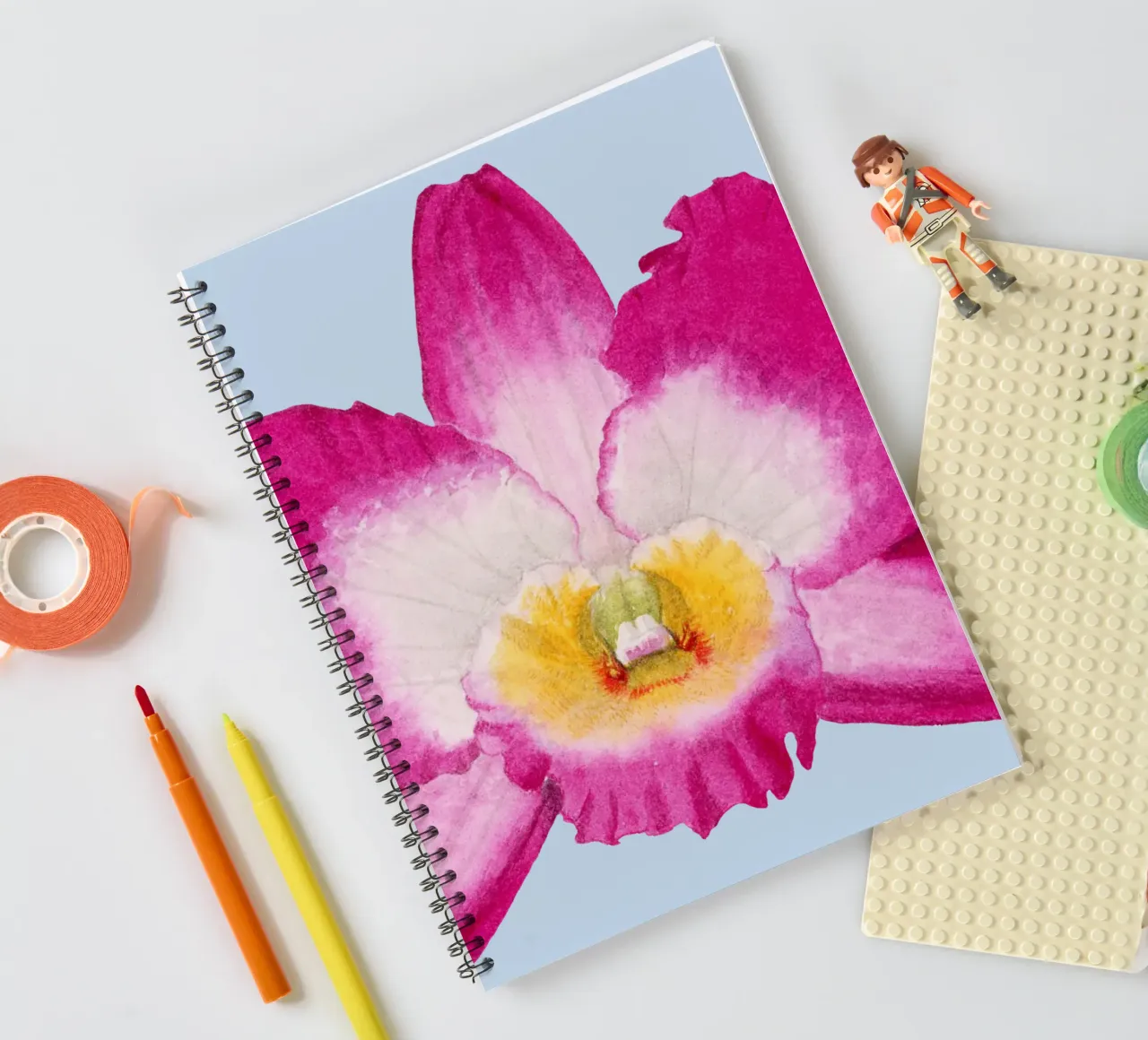 Orchid Dendro spiral notebook by Victoriabeyer